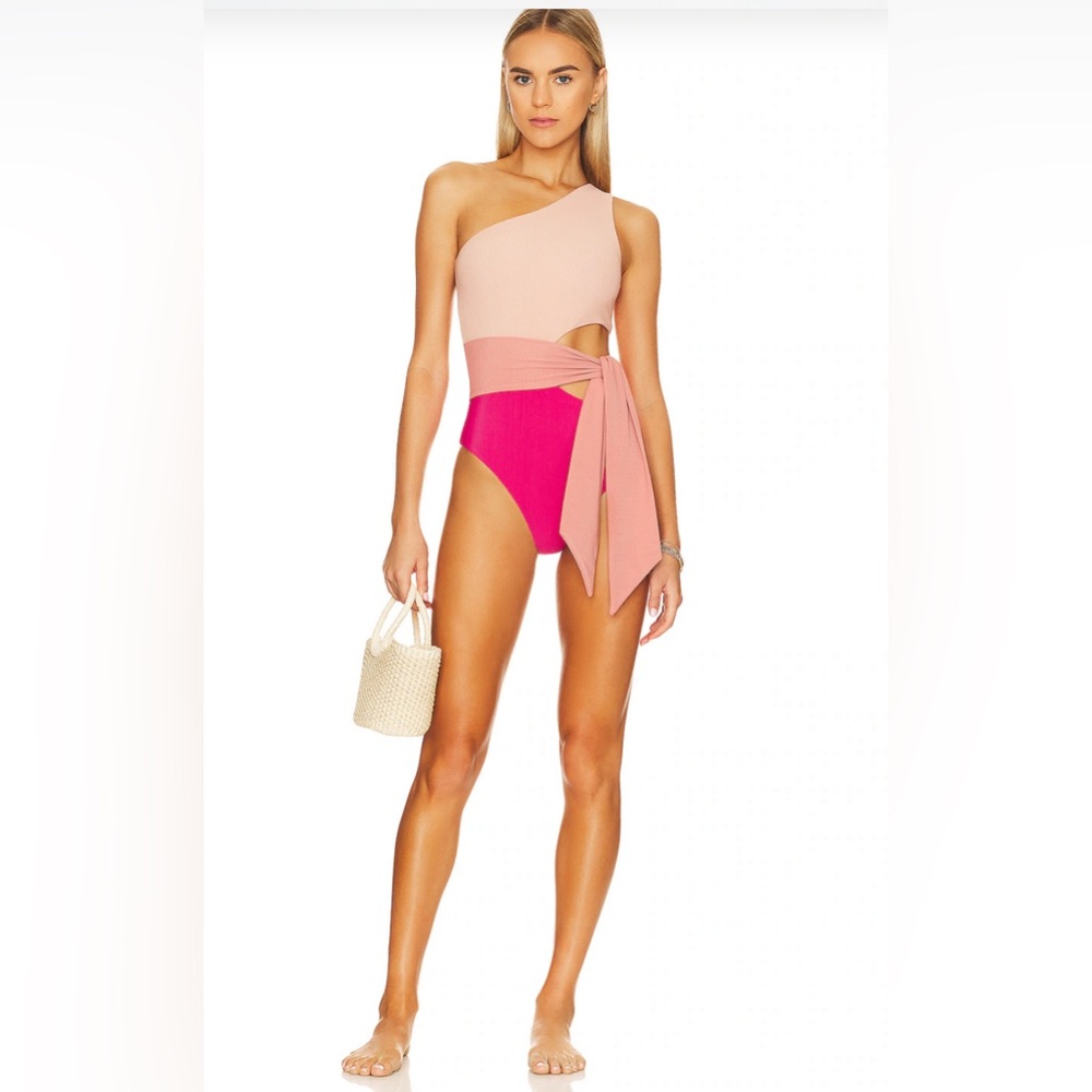 Beach Riot Carlie one piece color block swimsuit
